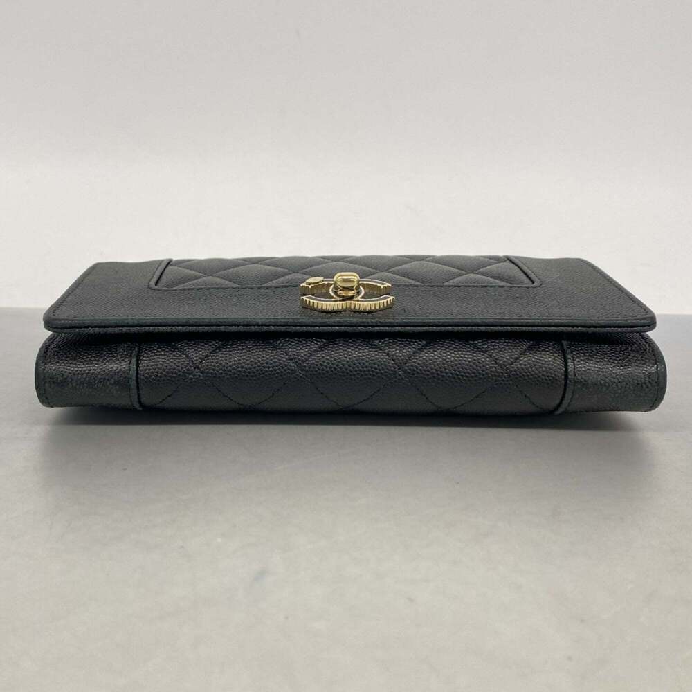 CHANEL Black Caviar Leather Wallet - Picture 2 of 9